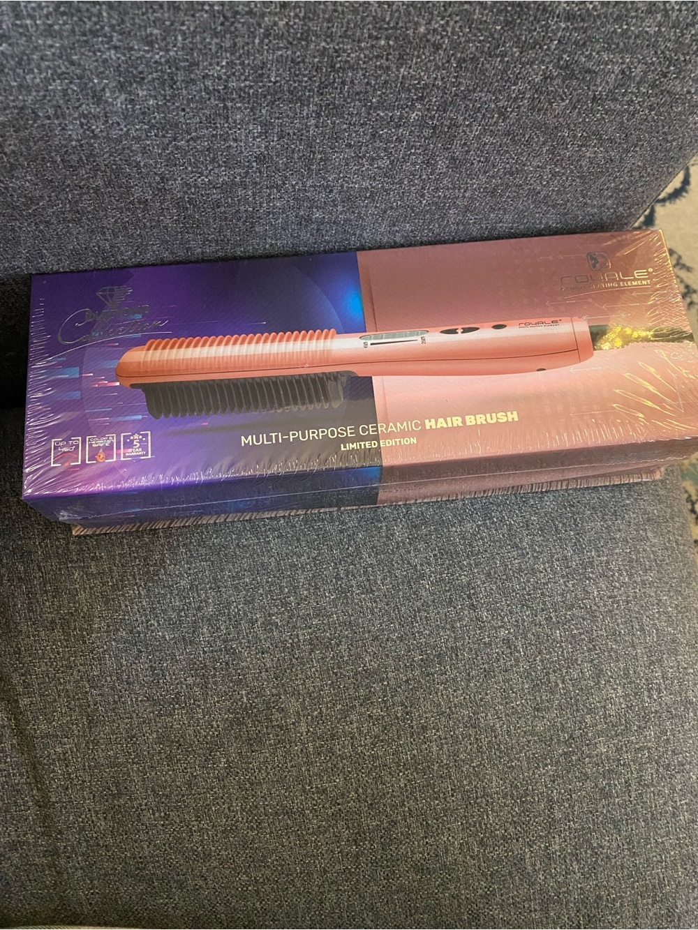 Brand New - Multi-Purpose Ceramic Hair Brush - Rose Gold - Limited Edition